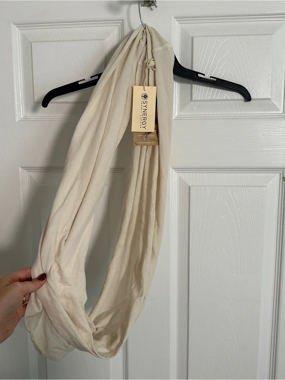 Synergy Organic Clothing Cream Loop Scarf